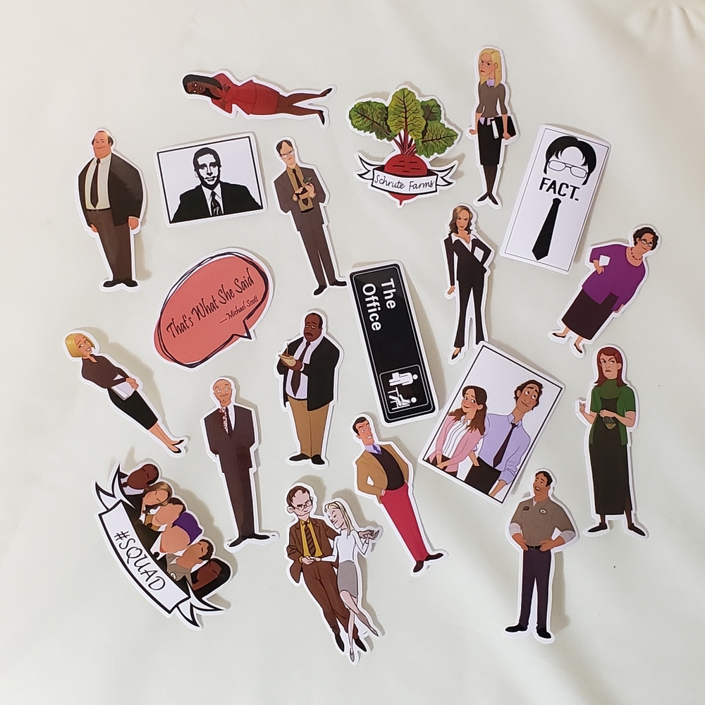 20 The Office Character Stickers